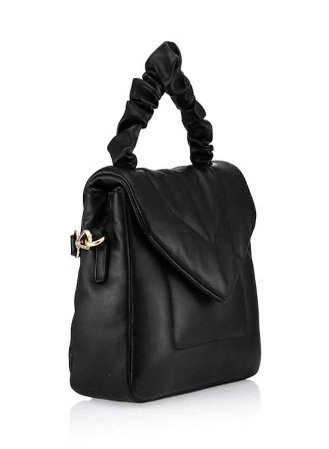 Fastrack Chic Quilted Satchel for Women | Stylish Handbag with Detachable Sling Straps & Multi-Carry Options | Elegant Purse for Office, College & Casual Outings - Image 2